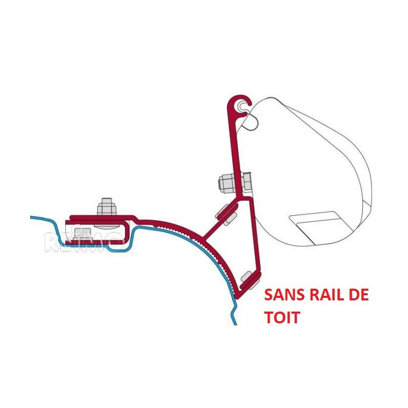 FIAMMA Kit Adaptateur Fixation Store F35 Pro Sur VW T5 Accessoire