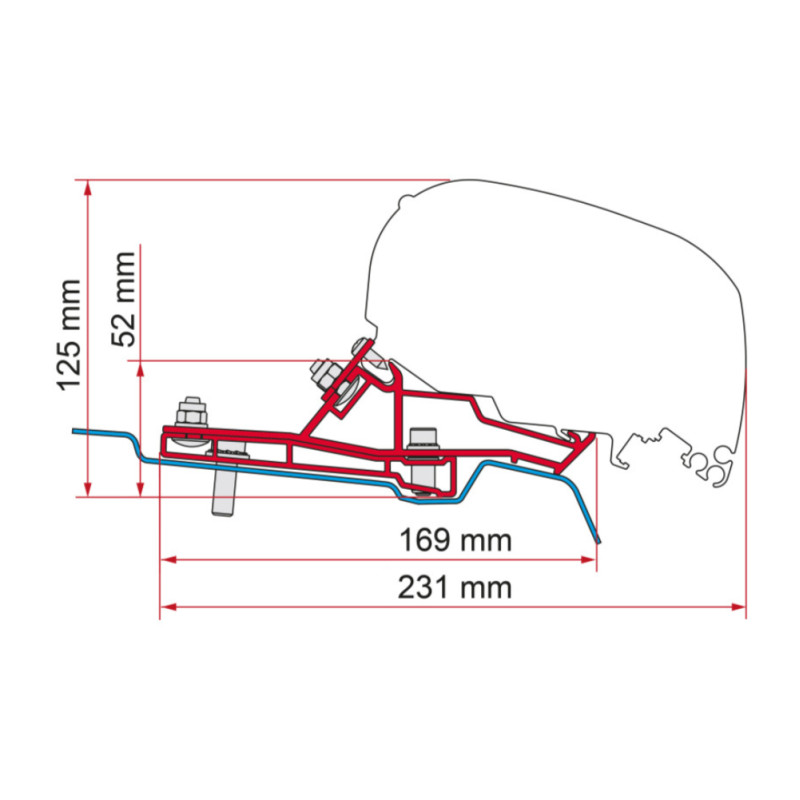 Fiamma Adaptateur De Store F F Fixation De Store De Toit Pour