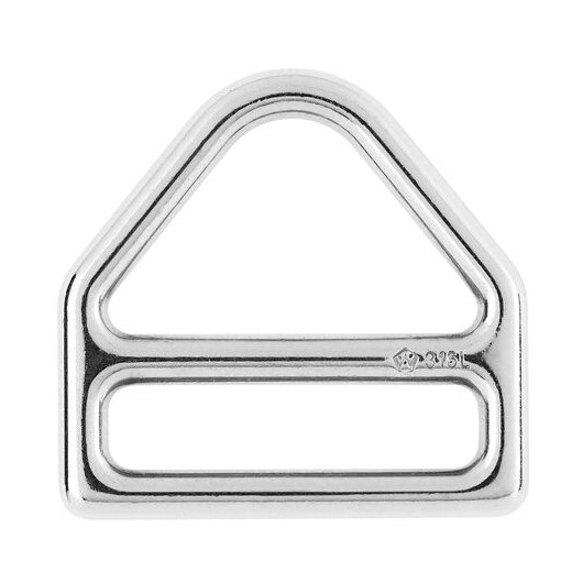 Triangle à barrette inox 316L Wichard | Sangle, sandow & élastique accastillage bateau haut de gamme | Inox poli