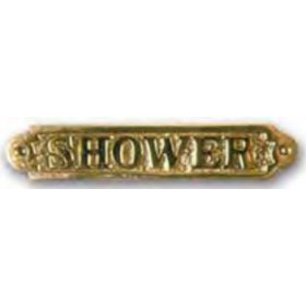 FS Plaque laiton shower
