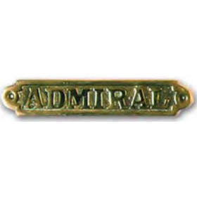 FS Plaque laiton admiral