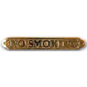 FS Plaque laiton no smoking