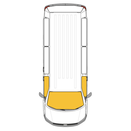 Set rideau pour cabine - Isolation intérieure du fourgon - schéma