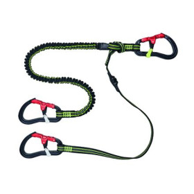 WICHARD Longe Proline Extensible 2M | 3 Mousquetons | témoin d'usure Longe Proline extensible 2 m 3 mousquetons Wichard | Longe, harnais & ligne de vie | sécurité en mer | aluminium anodisé