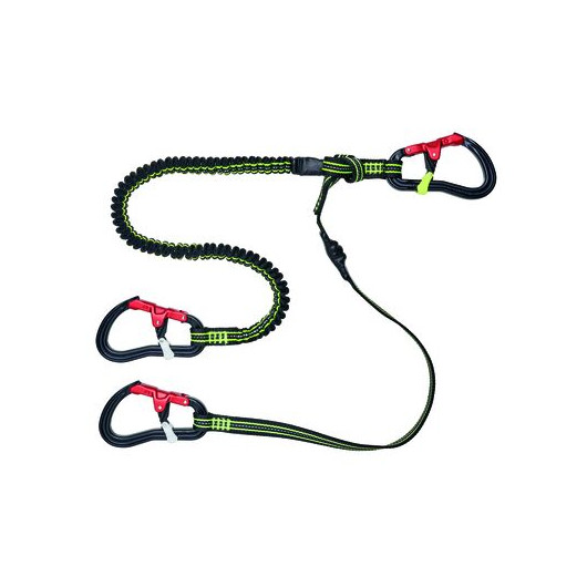 Longe Proline extensible 2 m 3 mousquetons Wichard | Longe, harnais & ligne de vie | sécurité en mer | aluminium anodisé