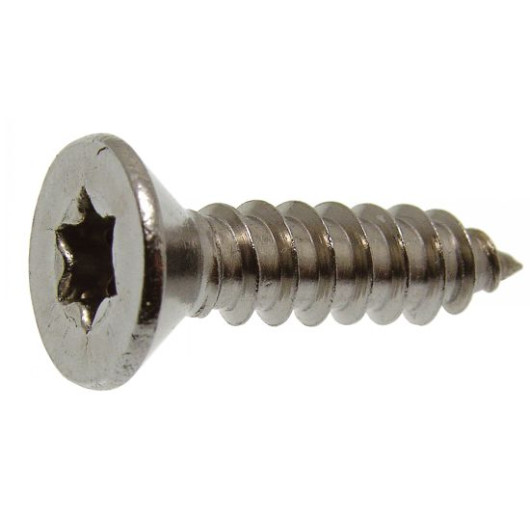 Vis inox A4 pour tôle Marinox tête fraisée torx 4,8 mm pour van et bateau | Visserie marine acier inoxydable