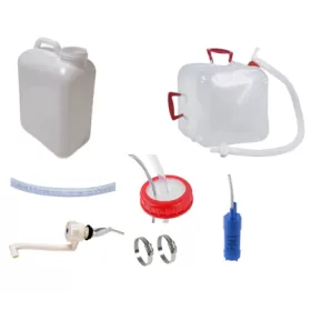 Kit eau pour van sans évier 13 L | Pack d'installation eau en fourgon et van aménagé - standard