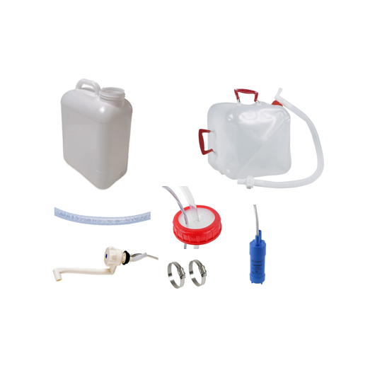 Kit eau pour van sans évier 13 L | Pack d'installation eau en fourgon et van aménagé - standard