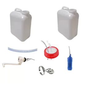 Kit eau pour van sans évier 10 L | Pack d'installation eau en fourgon et van aménagé - standard