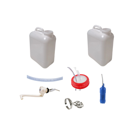 Kit eau pour van sans évier 10 L | Pack d'installation eau en fourgon et van aménagé - standard