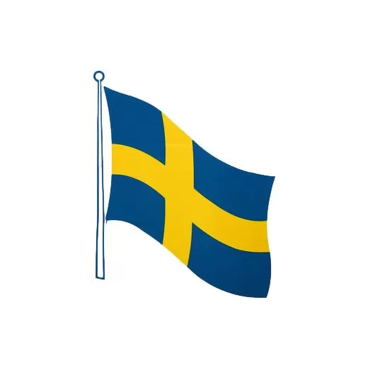 Autocollant Drapeau Sweden Suède Sticker Drapeau Carte Adhésif Flag Map
