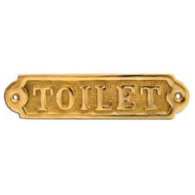 FS Plaque laiton toilet