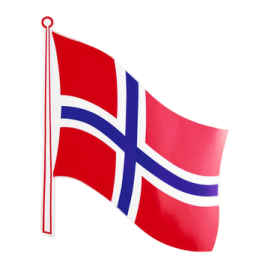 Autocollant drapeau Norvège - personnalisation du camping-car - visuel