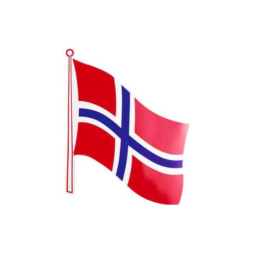 Autocollant drapeau Norvège - personnalisation du camping-car - visuel