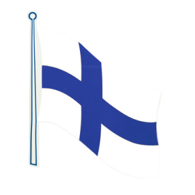 Autocollant drapeau Finlande - personnalisation du camping-car - visuel