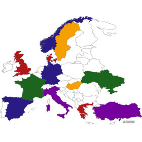 Autocollants Europe - personnalisation du camping-car - visuel