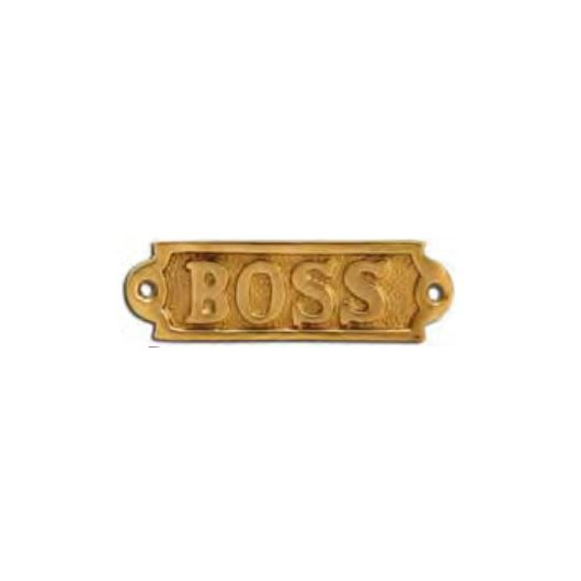 FS Plaque laiton boss