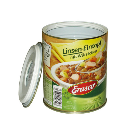 Coffre-fort boite de conserve lentilles Erasco CARBEST | Coffre-fort pour petits objets de valeur