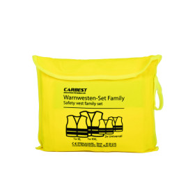 Pack 4 gilets jaune - dispositif de sécurité obligatoire - famille