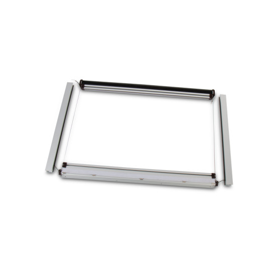 Cadre baie UnderCover - moustiquaire et store plissé - aluminium