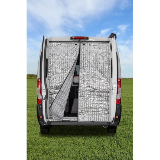 Volet thermique en Isoflex - fourgon Ducato H2 - ouvert