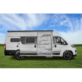 Volet thermique en Isoflex - fourgon Ducato H2 - porte coulissante