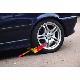 Sabot antivol en acier - dispositif de sécurité pour camping-car - barillet