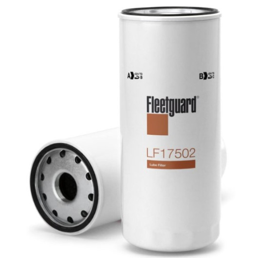 Filtre à huile Fleetguard LF17502 | filtre de remplacement pour moteur in-bord de bateau Volvo