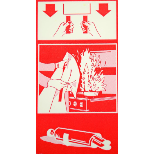 Couverture anti-feu 120x120cm Crosseven | lutte incendie en bateau, van et camping-car | cas d'emploi