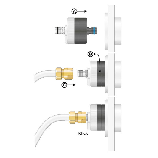 Adaptateur ALB FILTER d'entrée de filtre | Accessoire pour filtre purificateur | Schéma de branchement