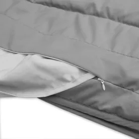 Couette 4 saisons 2 personnes - linge de lit pour van et fourgon - gris