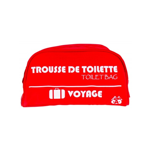 Trousse de toilette voyage van camping-car randonnée CAO | trousse à pharmacie | colori rouge