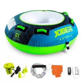 Pack bouée tractée Rumble Teal 1P Jobe | Bouée 1 personne | glisse en bateau sensations extrêmes | pack prêt à glisser