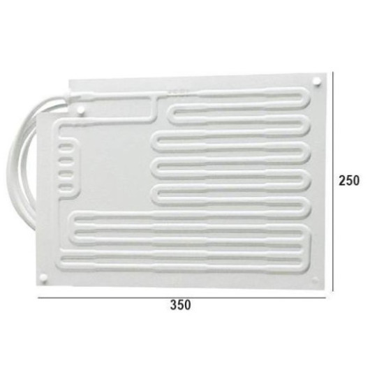 Évaporateur à plaque PT2 350x250 mm Vitrifrigo raccords rapides | accessoire bateau et camping-car | dimensions