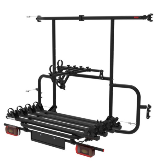 Adventure Rack Crafter 2 Eurocarry | porte-vélos sur charnière de fourgon aménagé | 4 vélos