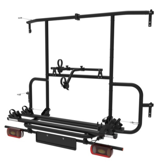Adventure Rack Crafter 2 Eurocarry | porte-vélos sur charnière de fourgon aménagé | 2 vélos