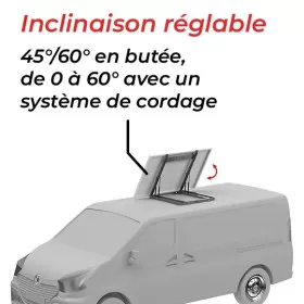 Support véhicule de loisirs inclinable Unifix 300.1 C Uniteck | Fixation panneau solaire van et fourgon