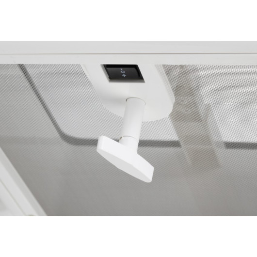 Power Vent 28 Carbest | lanterneau de van, fourgon et camping-car 28x28 cm transparent | ouverture à manivelle