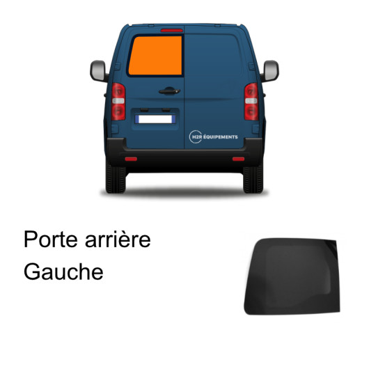 Fenêtre vitrée latérale Jumpy et Expert après 2016 Carbest | Baie pour porte arrière gauche côté conducteur