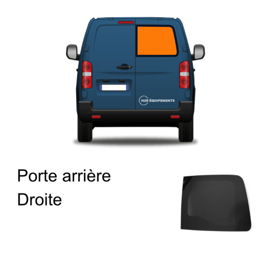 Fenêtre vitrée latérale Jumpy et Expert après 2016 Carbest | Baie pour porte arrière gauche côté passager