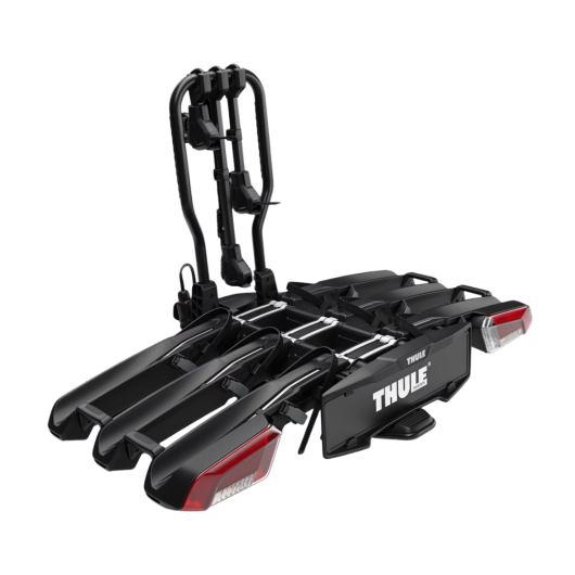 Easy Fold 3 vélos THULE - porte-vélos sur boule d'attelage - côté