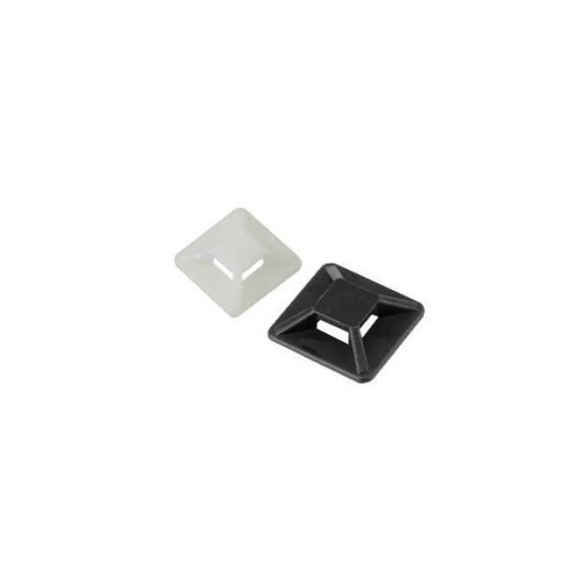 Fixation adhésive pour rilsan Crosseven |Collier de serrage bateau véhicule aménagé| blanc ou noir