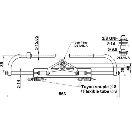 Kit de direction LS175 Pro L&S | Direction & accessoire hydraulique moteur bateau