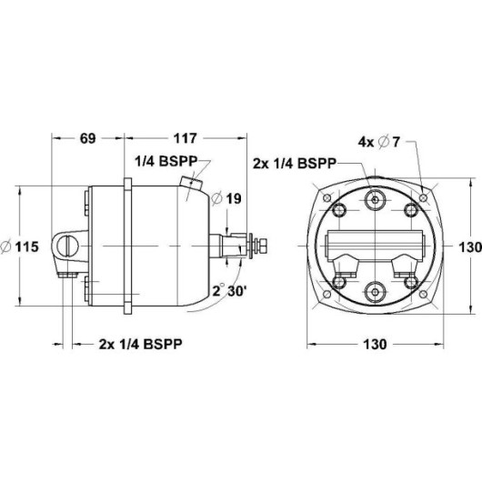 Kit de direction LS175 Pro L&S | Direction & accessoire hydraulique moteur bateau