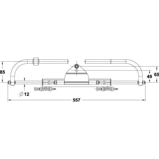 Kit de direction LS80 Pro L&S |Direction & accessoire vérin hydraulique pour bateau | encombrement