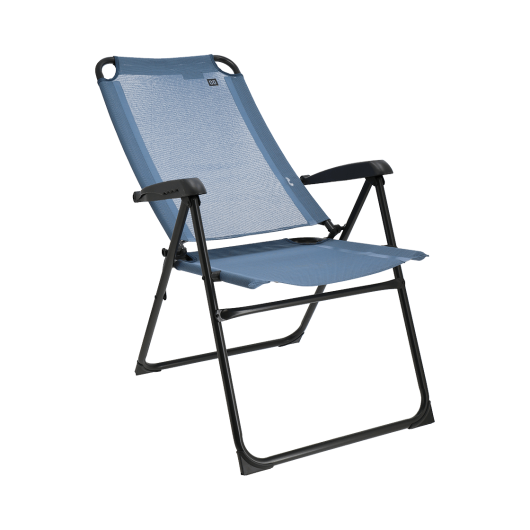 Chaise réglable Como - mobilier de camping de qualité pour van et fourgon - bleue