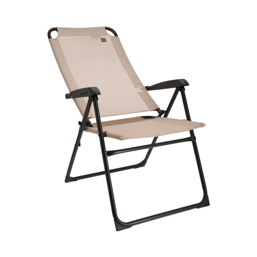 Chaise réglable Como - mobilier de camping de qualité pour van et fourgon - beige