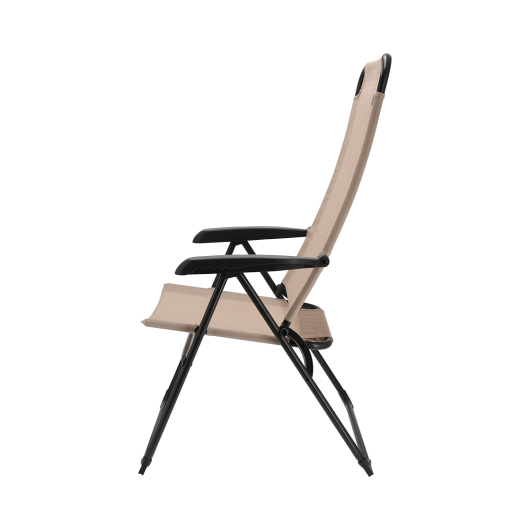 Chaise réglable Como - mobilier de camping de qualité pour van et fourgon - beige