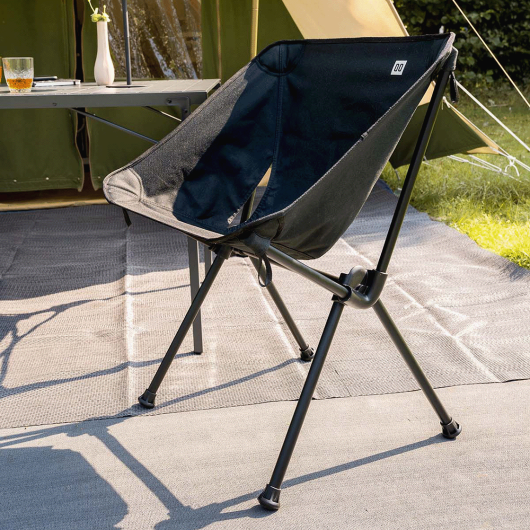Spetebo – Chaise de camping pliante set de 2 – Violet – Hauteur d'assise 40 cm – Sac de