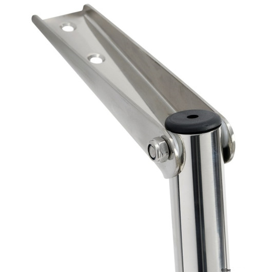 Echelle de plate-forme large noire Osculati | Echelle de bain remontée à bord de bateau de croisière | platine inox